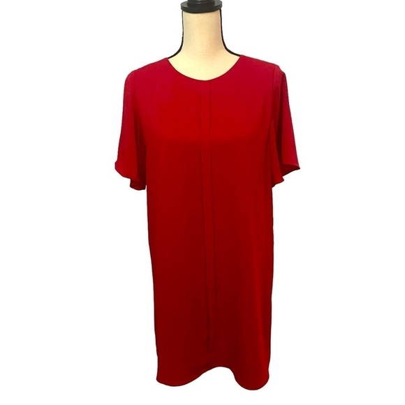 NWT Naked Zebra Red Shift Dress Sz Medium - Picture 1 of 11